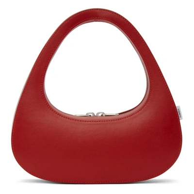 Shop Coperni Red Baguette Swipe Bag In Bright Red