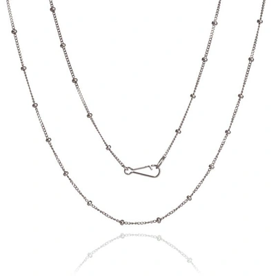 Shop Annoushka 18ct White Gold Saturn Long Chain In White Gold~~rose Gold~~yellow Gold