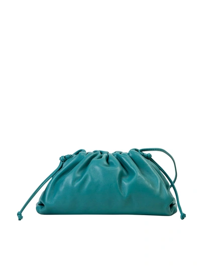Shop Bottega Veneta The Mini Pouch Bag In Aqua Green