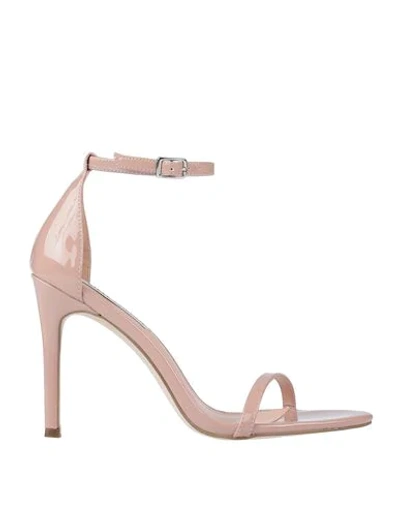 Shop Steve Madden Woman Sandals Blush Size 10 Textile Fibers In Pink