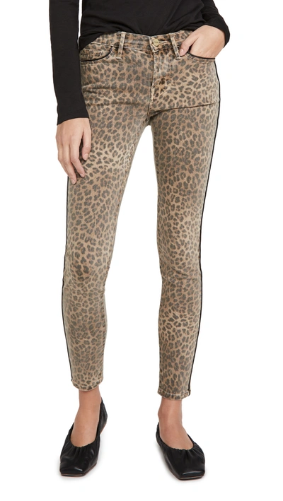 Frame Le Skinny De Jeanne Leopard-print Mid-rise Skinny Jeans In Sand  Leopard | ModeSens
