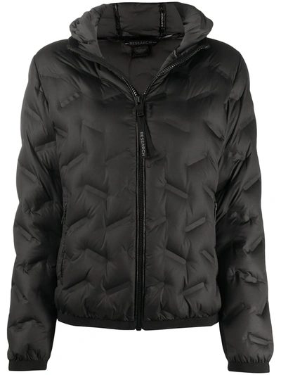 Shop Colmar Quilted Zipped Jacket In Black