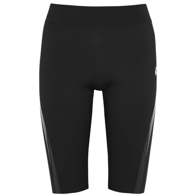 Shop Off-white Athleisure Black Cycling Shorts In Black And White
