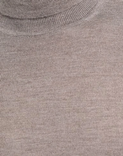 Shop 8 By Yoox Merino Wool Essential Roll-neck Sweater Man Turtleneck Dove Grey Size Xxl Merino Wool