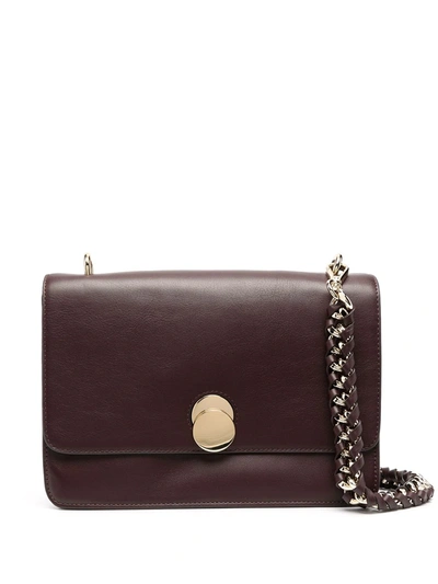 Shop Tila March Karlie Leather Shoulder Bag In Purple