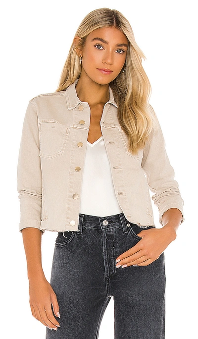 Shop L Agence Janelle Slim Jacket In Biscuit