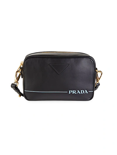 Shop Prada Mini Mirage Camera Bag In Black