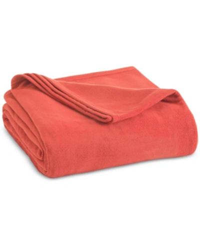 Shop Vellux Brushed Microfleece King Blanket Bedding In Faded Rose