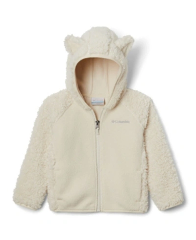 Shop Columbia Toddler Girls And Boys Foxy Sherpa Full Zip Jacket In Chalk