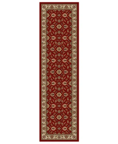 Liora Manne Closeout!! Km Home Pesaro Meshed Red 2'2" X 7'7" Runner Area Rug In Red