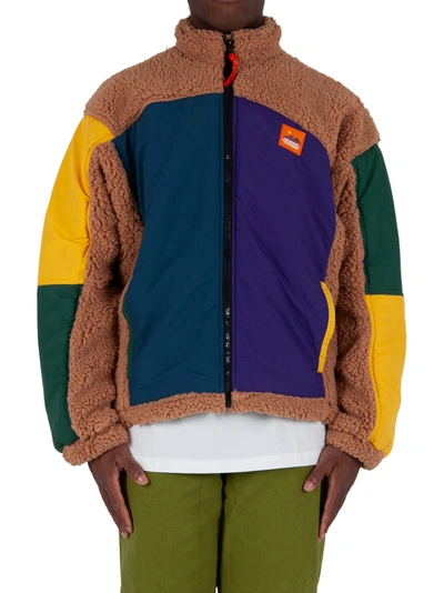 Brain Dead Runners Jacket - Multicolor In Beige