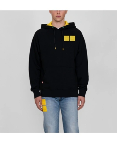 Shop Levi's Men's Lego Relaxed Hoodie In Black