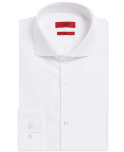 Shop Hugo Boss Boss Men's Slim Fit Cotton Dress Shirt In White
