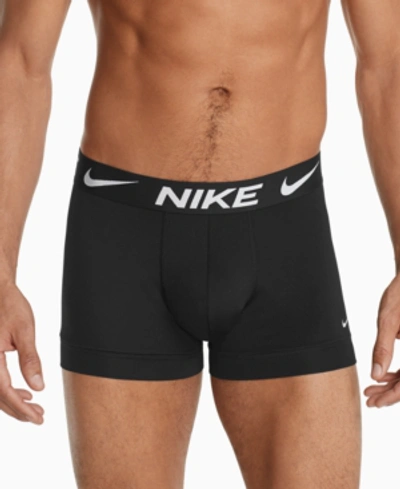Shop Nike Men's 3-pack Essential Micro Trunk Briefs In Black