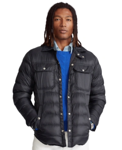 Shop Polo Ralph Lauren Men's Water-repellent Utility Jacket In Polo Black