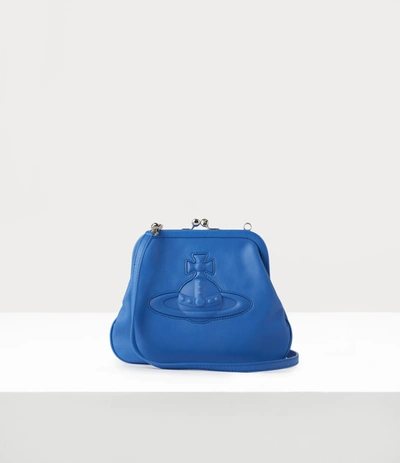 Shop Vivienne Westwood Chelsea Vivienne's Clutch Bag Blue