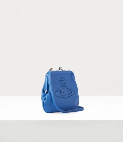 Shop Vivienne Westwood Chelsea Vivienne's Clutch Bag Blue