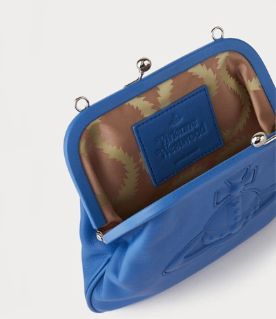 Shop Vivienne Westwood Chelsea Vivienne's Clutch Bag Blue