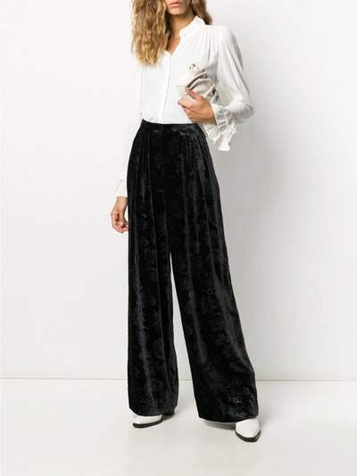 Shop Emporio Armani Trousers In Black