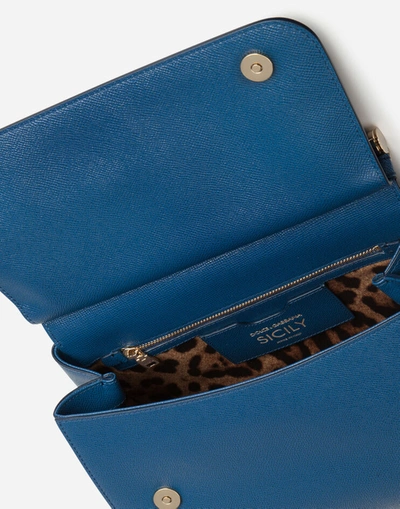 Shop Dolce & Gabbana Regular Sicily Bag In Dauphine Leather