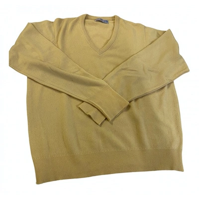 Pre-owned Ballantyne Cashmere Pull In Yellow