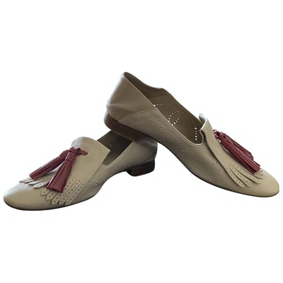 Pre-owned Fratelli Rossetti Leather Flats In Pink