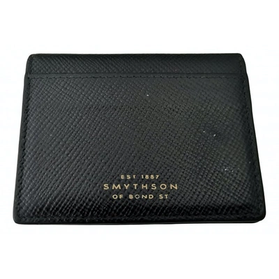 Pre-owned Smythson Black Leather Small Bag, Wallet & Cases