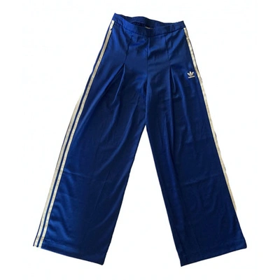 Pre-owned Adidas Originals Blue Trousers