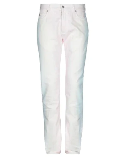 Shop Maison Margiela Man Denim Pants White Size 31 Cotton