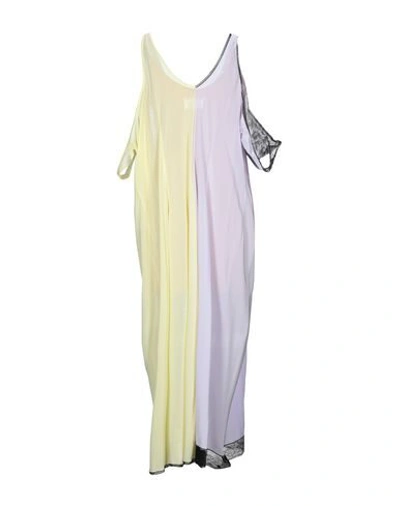 Shop Maison Margiela Woman Maxi Dress Lilac Size 2 Viscose, Polyamide, Cotton In Purple