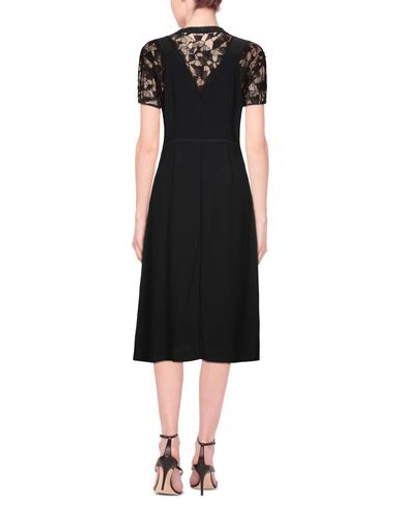 Shop Maison Margiela Woman Midi Dress Black Size 8 Triacetate, Polyethylene, Cotton, Polyamide, Polyester