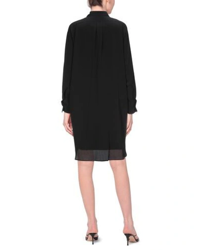 Shop Bottega Veneta Woman Midi Dress Black Size 4 Silk