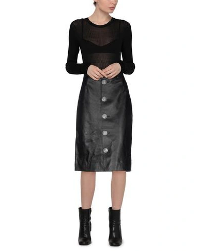 Shop Balenciaga Midi Skirts In Black