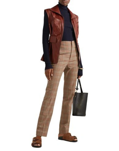 Shop Acne Studios Woman Jacket Brown Size 6 Lambskin