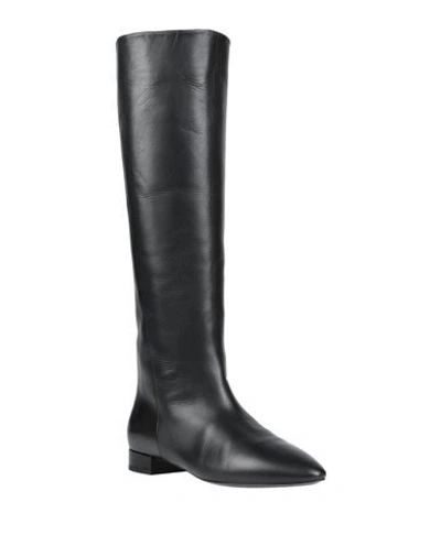 Shop Saint Laurent Knee Boots In Black