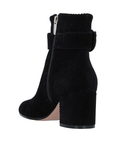 Shop Gianvito Rossi Woman Ankle Boots Black Size 8 Textile Fibers