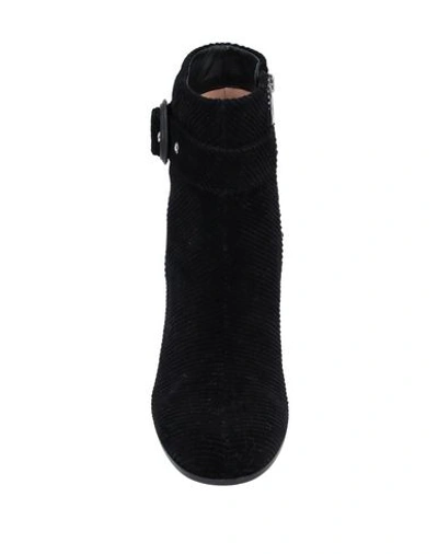 Shop Gianvito Rossi Woman Ankle Boots Black Size 8 Textile Fibers