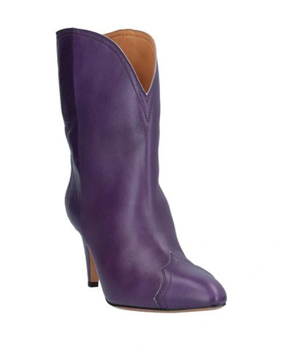 Isabel Marant Ankle Boots In Purple