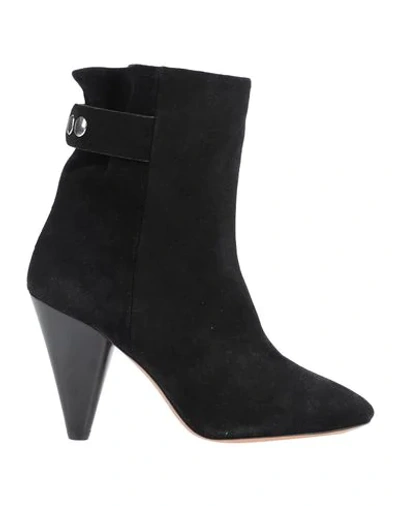 Shop Isabel Marant Woman Ankle Boots Black Size 7 Calfskin