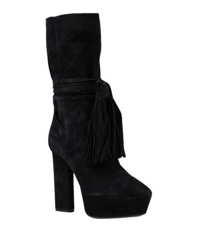 Shop Saint Laurent Woman Ankle Boots Black Size 5 Soft Leather