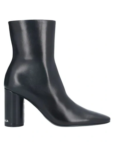 Shop Balenciaga Ankle Boots In Black