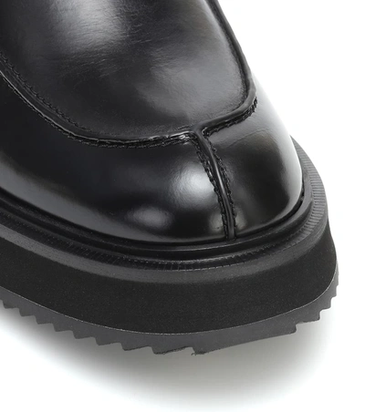 Shop Joseph Leather Chelsea Boots In Black