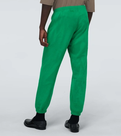 Shop Erl Cotton-blend Trackpants In Green