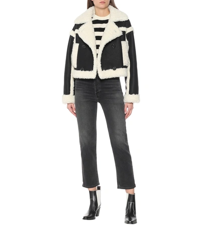 KRISTY人造羊毛皮夹克