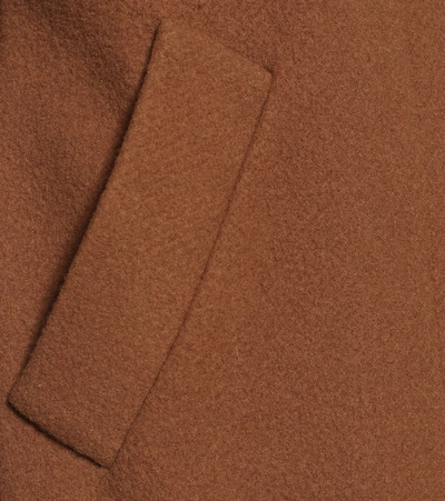 Shop Victoria Victoria Beckham Wool-blend Coat In Brown