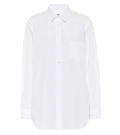 Shop Junya Watanabe Cotton Poplin Shirt In White