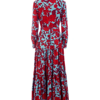 Shop La Doublej Bellini Dress In Lilium Turchese