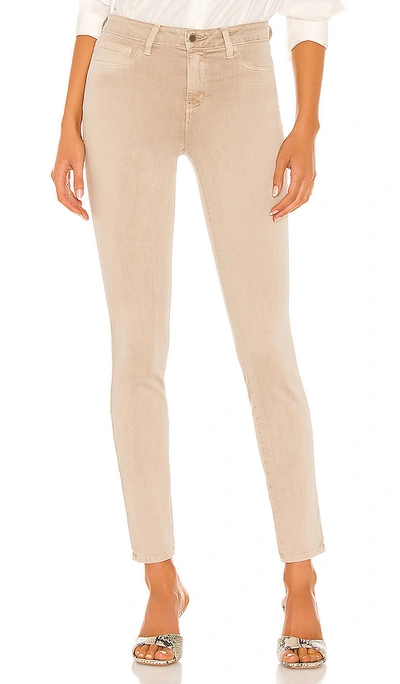 Shop L Agence Marguerite High Rise Skinny In Biscuit