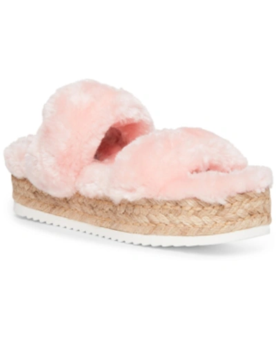 Shop Steve Madden Women's Katana Flatform Slippers In Pink