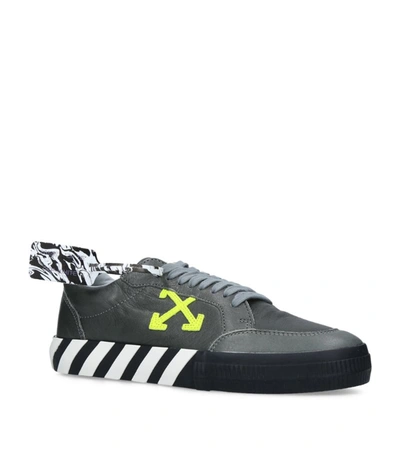Shop Off-white Leather Vulcanized Sneakers